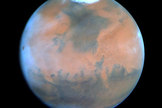 Mars researchers are focusing both Earth-based and planet orbiting sensors to better understand sources of methane on the red planet. Image