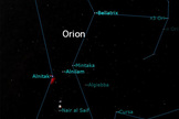 Figure 1. Some stars in the constellation Orion are much further away than others.