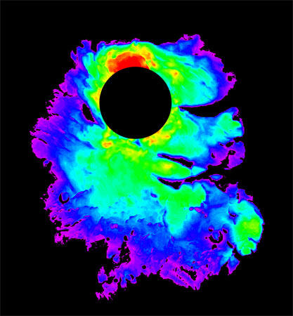 Giant Pool of Water Ice at Mars' South Pole