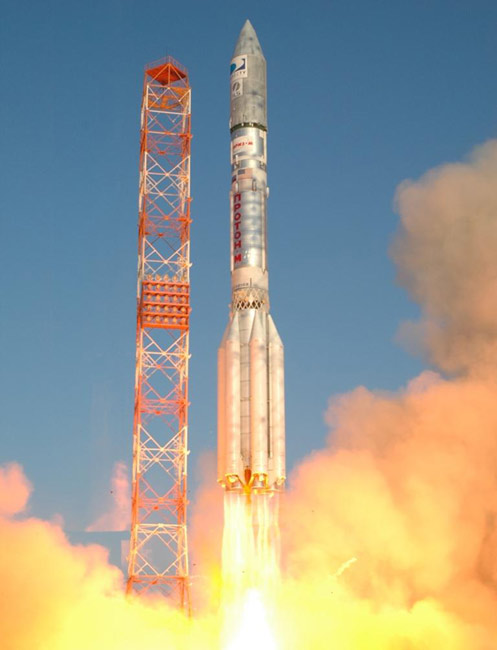 Russian Rocket Successfully Orbits U.S. Communications Satellite