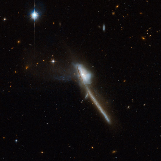 Hubble Photographs Colliding Galaxies