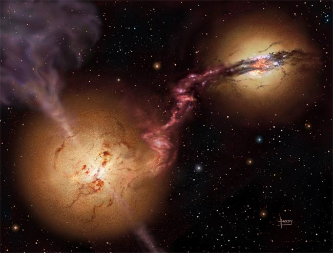 Merging Galaxies, Active Black Holes