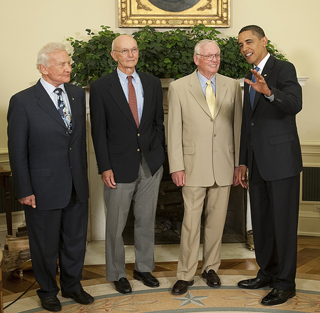 Apollo 11 Crew Meets Obama