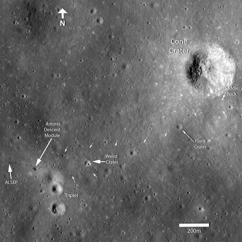 New Moon Photo Reveals Tracks from Tough Apollo Moonwalk