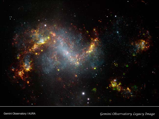 Galaxy's 'Superbubble' Spawns Star-Forming Frenzy