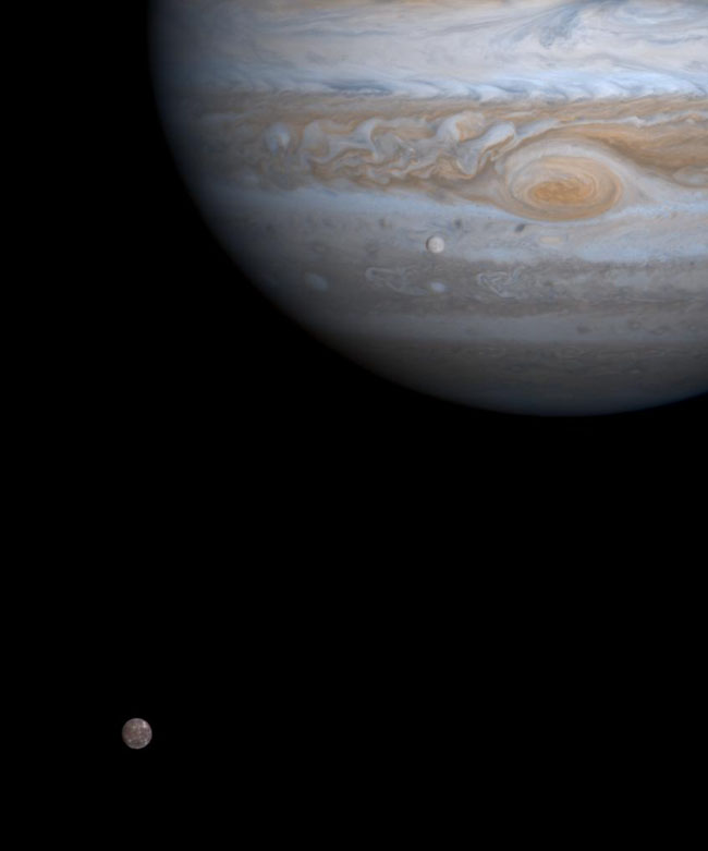 Jupiter, Europa & Callisto