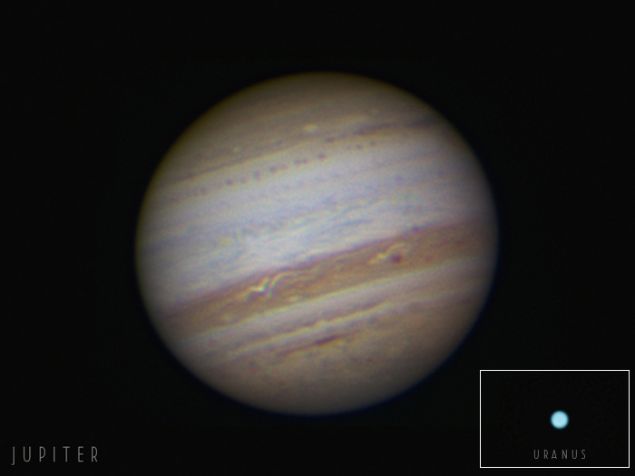 Amazing Views of Jupiter and Uranus Thrill Skywatchers