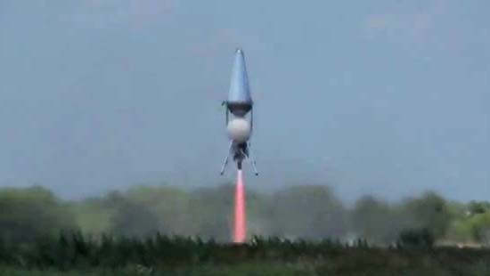 Rocket Restarts Engine In Flight, Lands Vertically
