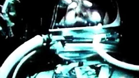 Navy test pilot Alan Shepard becomes first American in Space.