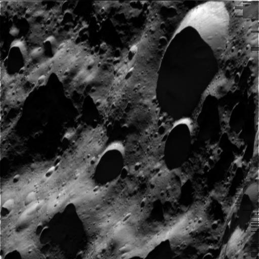 Saturn Moon's Rhea Surface Photos
