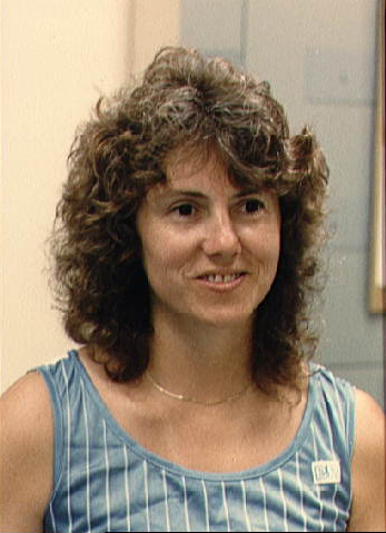 Christa McAuliffe During Training