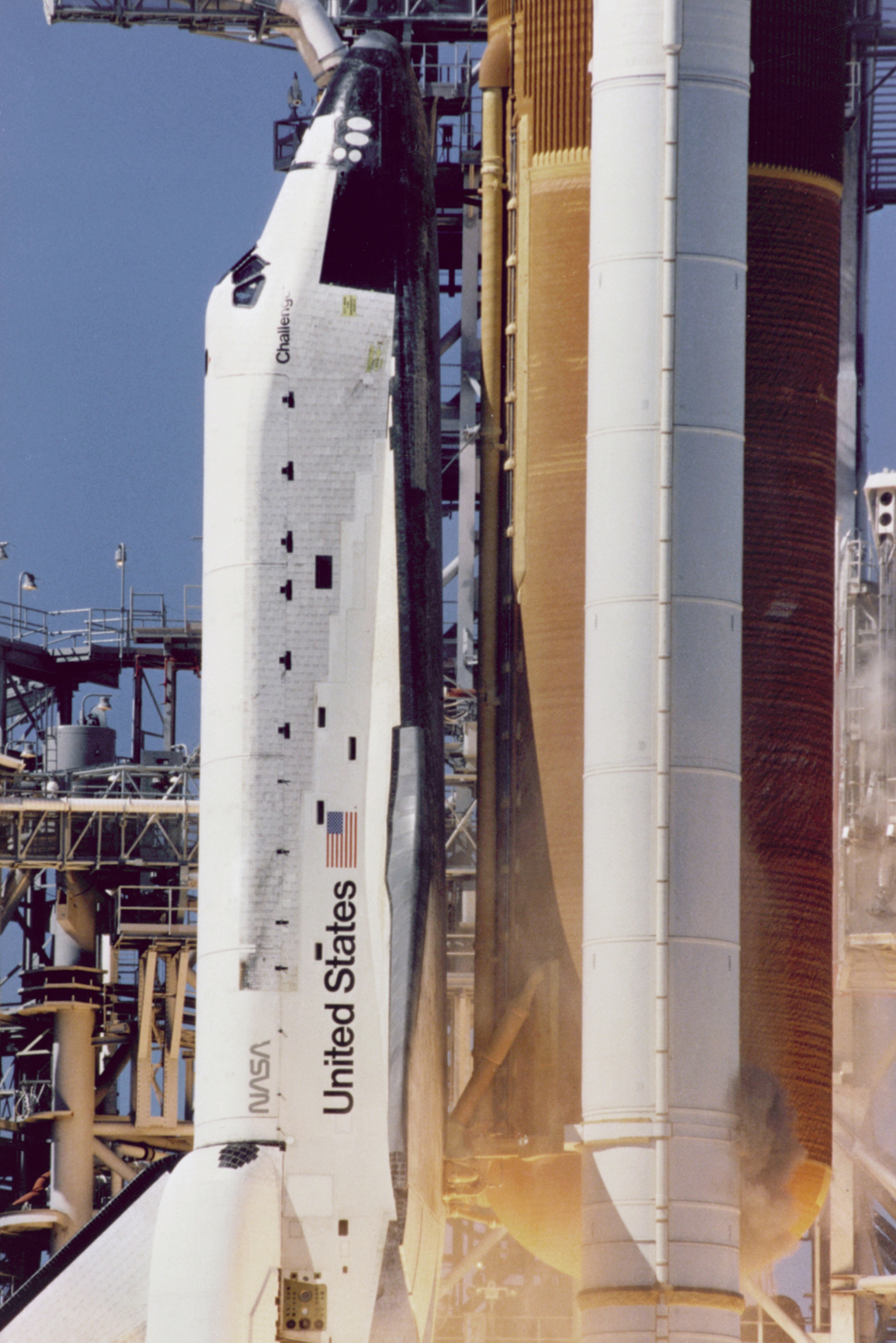 Close-up of Launch