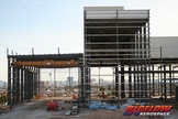 New construction is under way at Bigelow Aerospace in North Las Vegas, a building to crank out expandable habitats.