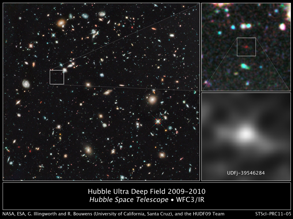 Hubble Telescope Zooms in on Oldest Galaxy