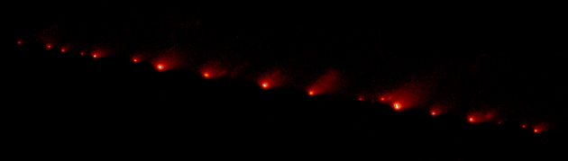 Train Drops on Jupiter