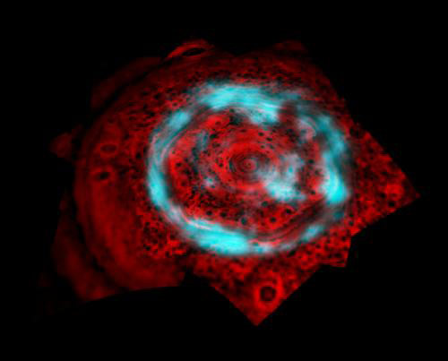Saturnian Polar Aurora