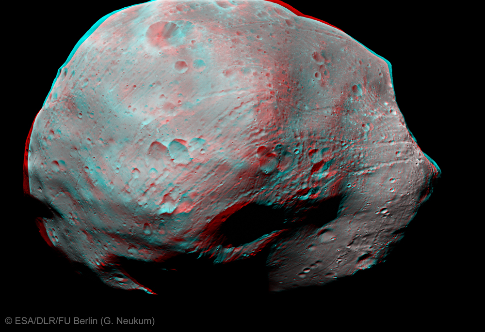 Mars Moon Phobos 3-D
