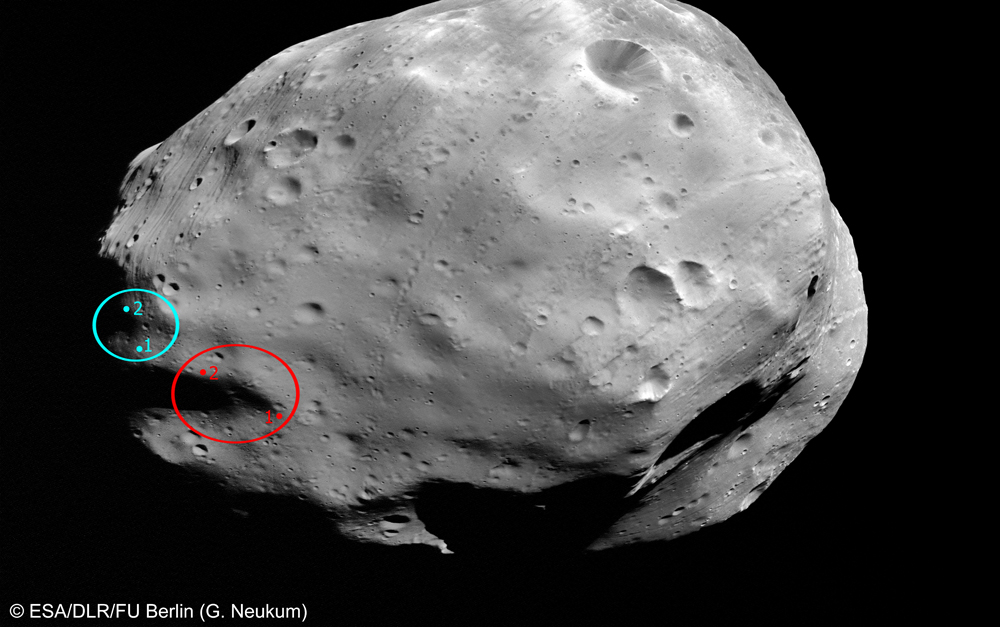 Phobos-Grunt Landing Sites