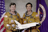 John Young and Bob Crippen flew on the Shuttle program's maiden flight in 1981.