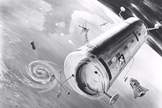 A 1960 concept image of the US Air Force's proposed Manned Orbiting Laboratory. The station's configuration was that of a two-person Gemini B spacecraft that could be attached to a laboratory vehicle. The program was cancelled by Defence Secretary Melvin R. Laird in 1969 after the estimated cost of the program had risen in excess of billion, and had already spent .3 billion. Some of the military astronauts selected for the program then transferred to NASA and became some of the first people to fly the Space Shuttle.