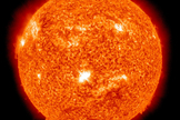 On Feb. 13th at 1738 UT, sunspot 1158 unleashed the strongest solar flare of the year so far, an M6.6-category X-ray irradiance magnitude blast. NASA's Solar Dynamics Observatory recorded an intense flash of extreme ultraviolet radiation. The source of this activity, sunspot 1158 is growing rapidly.