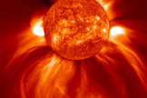 The sun is constantly emitting dangerous radiation, but the magnetic field of Earth is thought to protect us from most of the harmful effects.