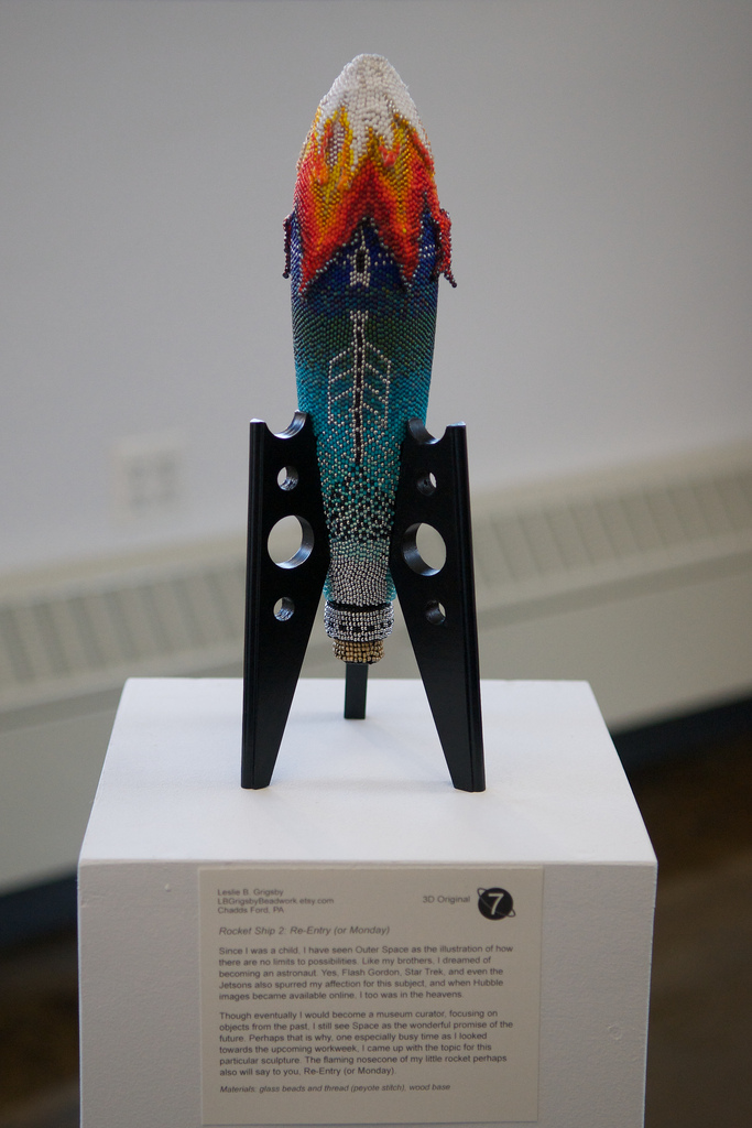 A Free-standing, Beaded Rocket