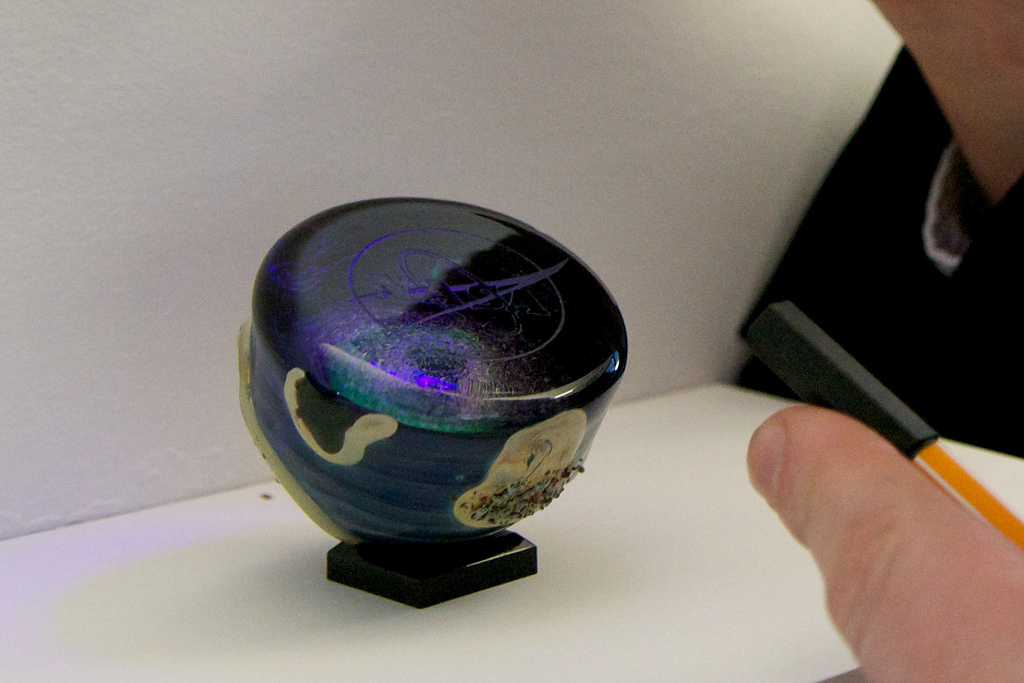 An Engraved NASA Logo