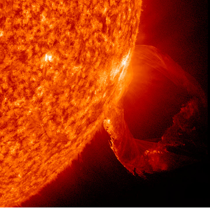 Sun's Twisting Plasma Tentacle