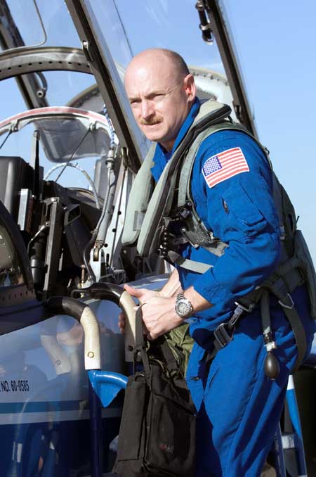 Mark Kelly in T-38 Training Jet