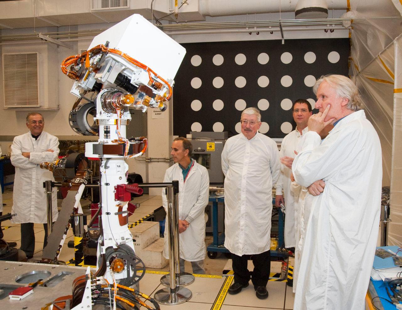 James Cameron with Curosity Mast
