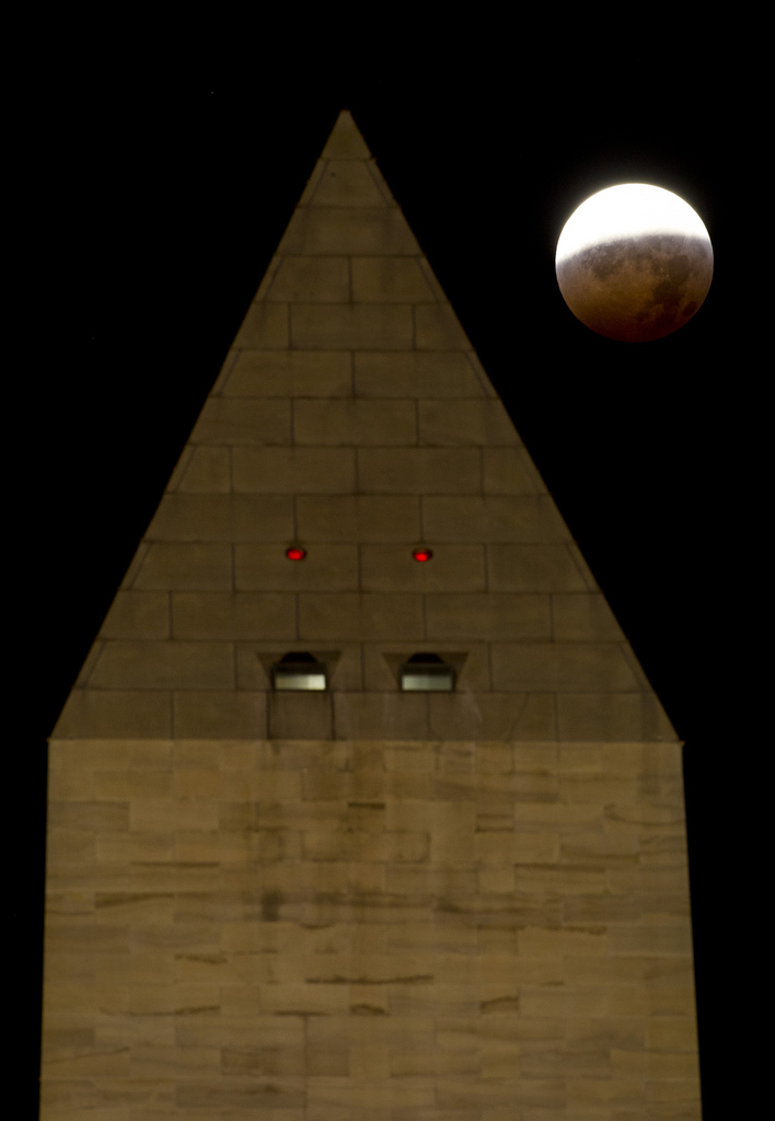 The Washington Monument During the 2010 Total Lunar Eclipse