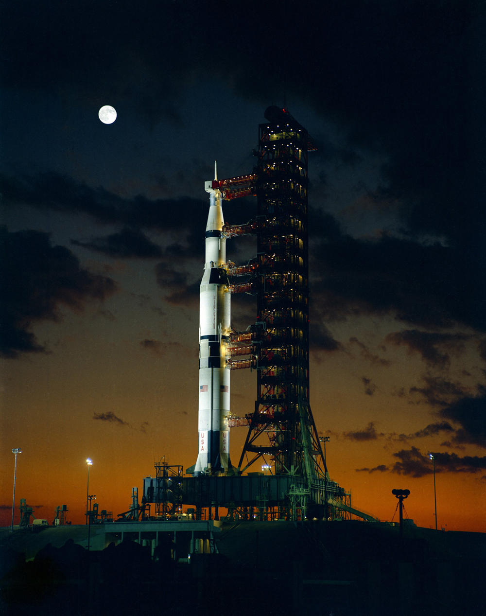 First Test Launch of a Saturn V Rocket