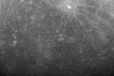 NASA's Mercury Messenger probe captured this historic image of Mercury, the first ever obtained from a spacecraft in orbit about the solar system's innermost planet. The photo was taken on Tuesday (March 29) at 5:20 am EDT.