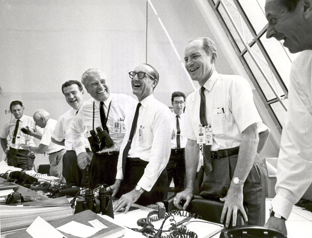 Apollo 11 Mission Officials After Apollo 11 Liftoff