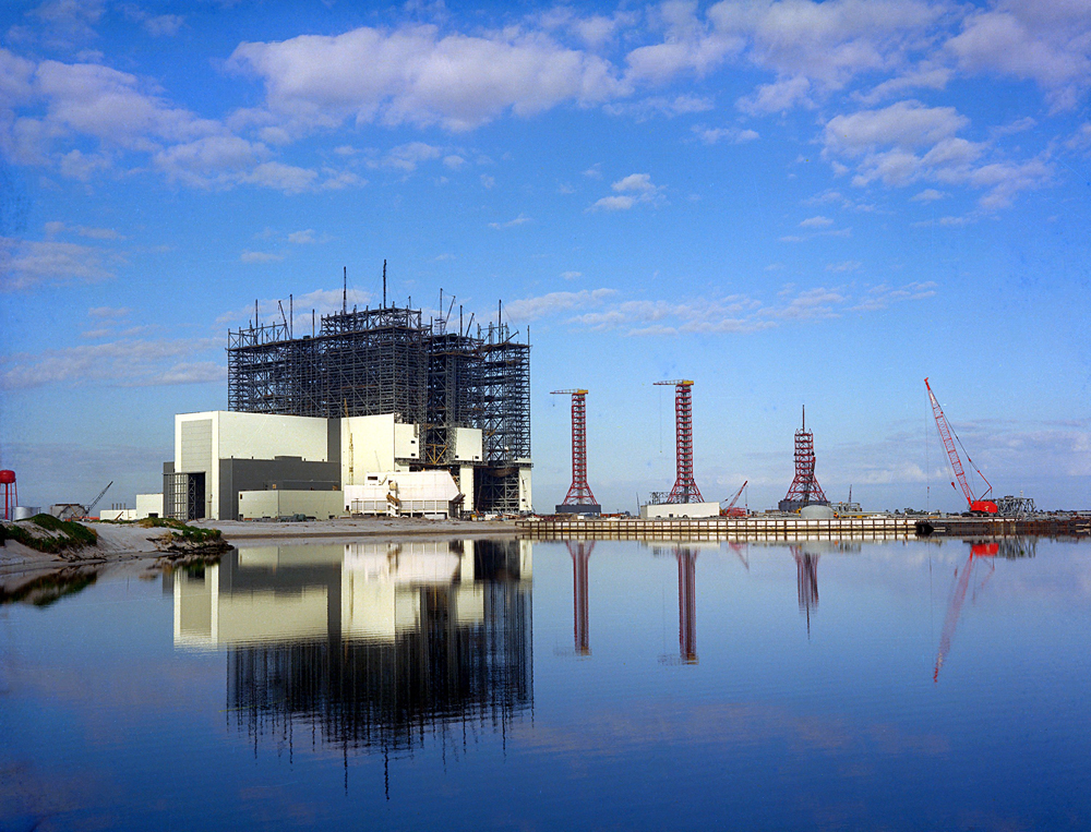 Vehicle Assembly Building Under Construction