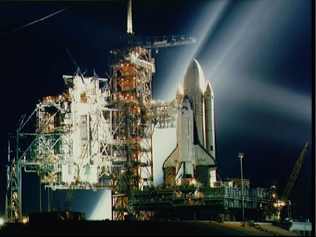 Columbia Prepares for the First Launch