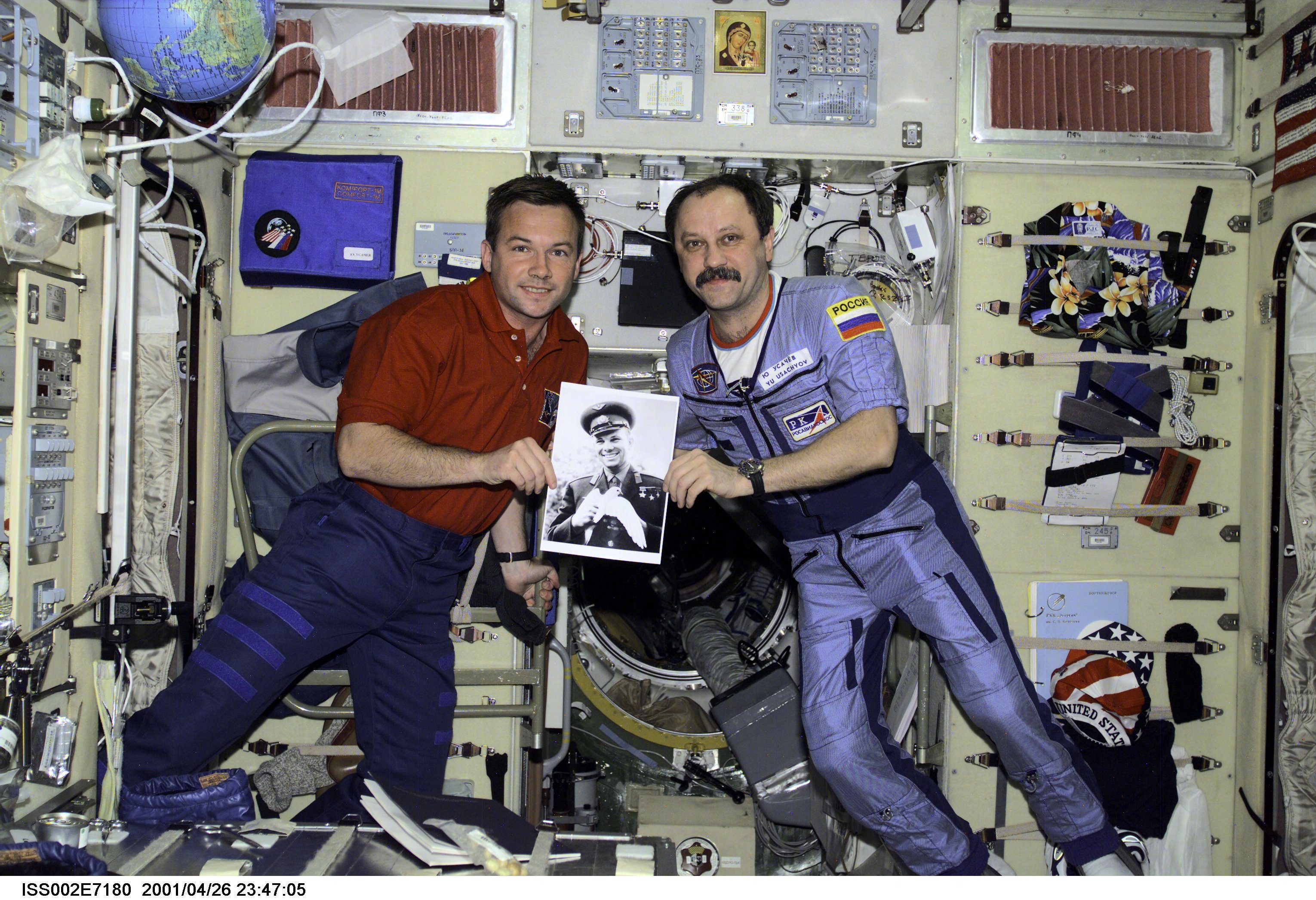 Yuri Gagarin on the Space Station