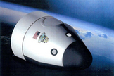 This artist's illustration of the orbital crew-carrying spaceship planned by the private company Blue Origin was included in the firm's NASA Space Act agreement to continue its work on a commercial crew space vehicle.