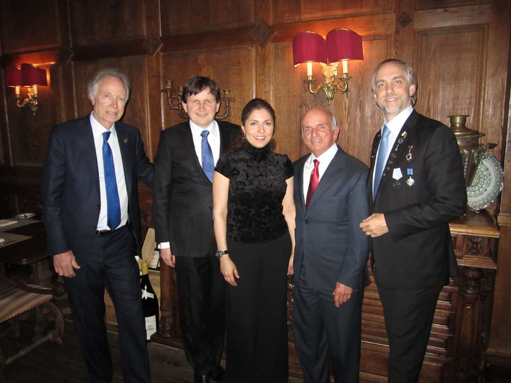 Space Adventures Space Tourists, Including Dennis Tito, in Moscow