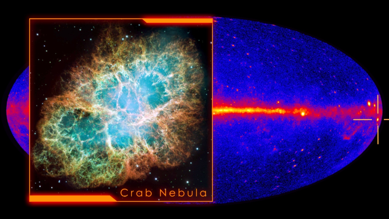 Crab Nebula - Hubble Space Telescope Visible Light Photo