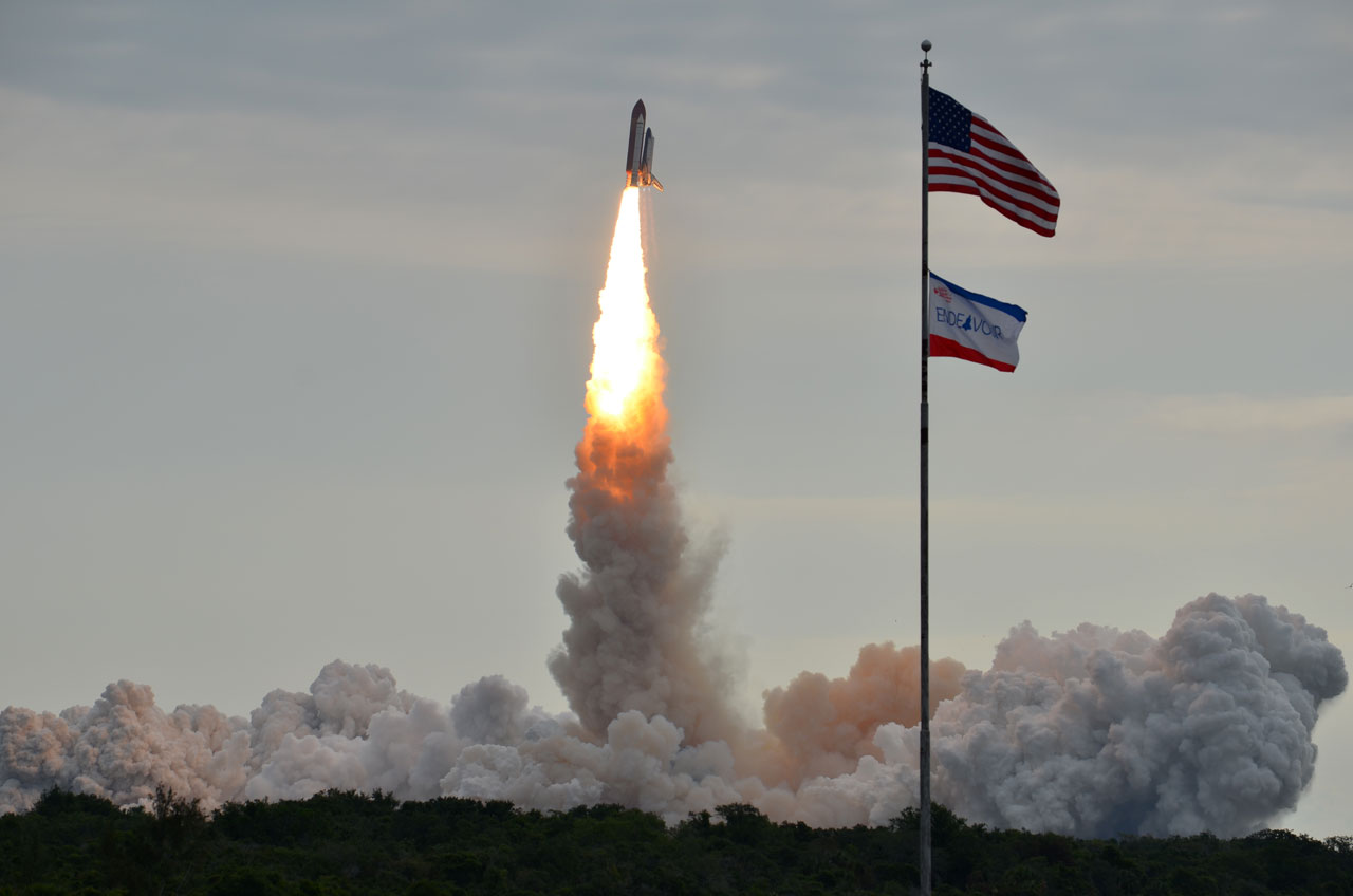 Endeavour Soars Into Space on STS-134 Mission