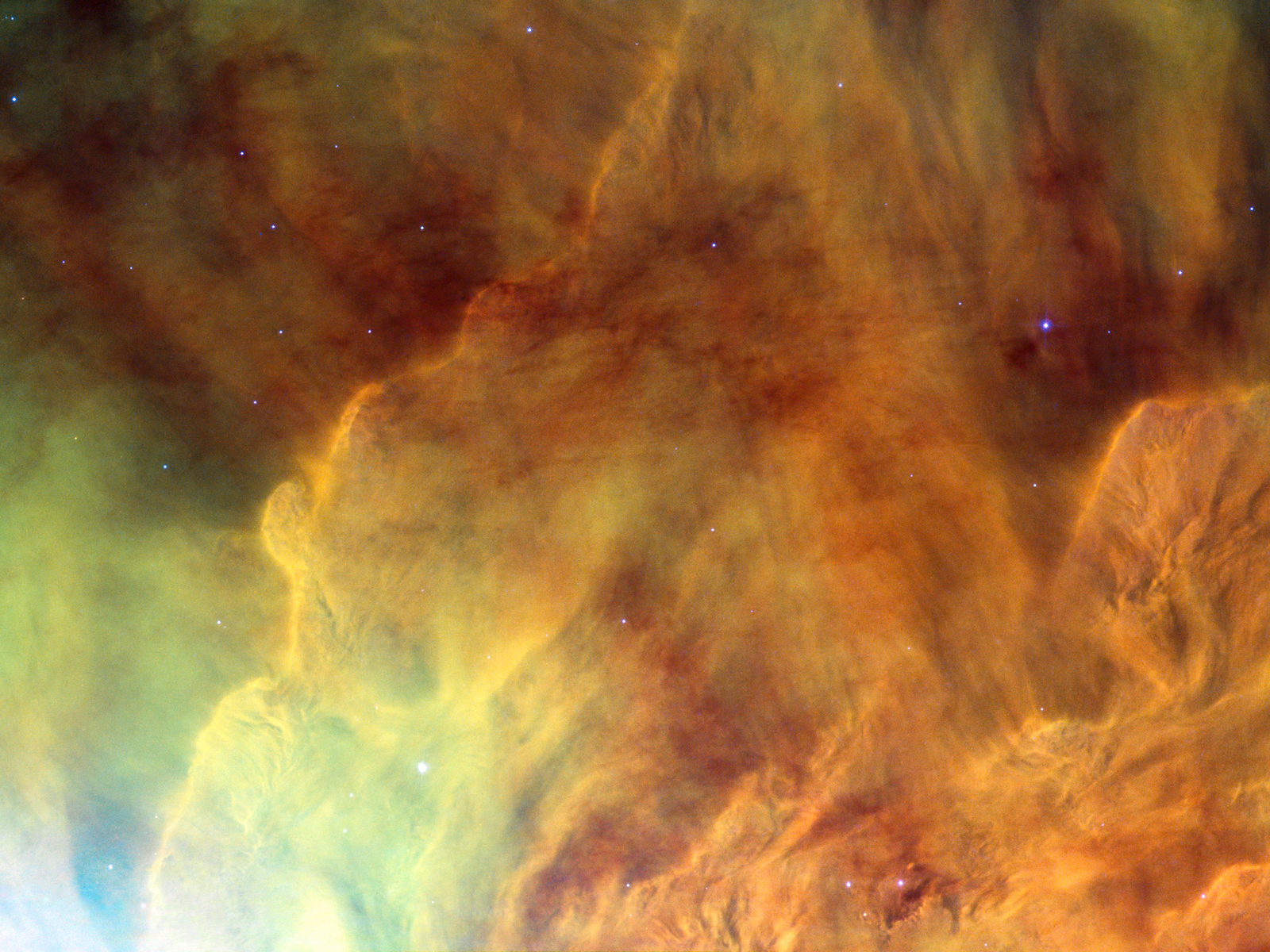 Like a Dali masterpiece, this image of Messier 8 from the NASA/ESA Hubble Space Telescope is both intensely colourful and distinctly surreal.