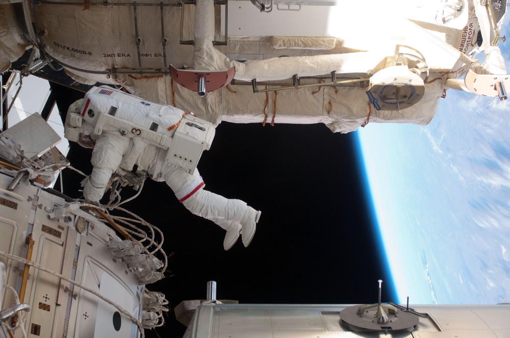 Feustel Spacewalking