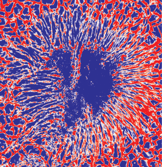 Dopper effect on sunspot