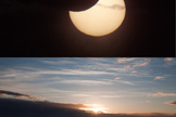 Photographer and skywatcher Bernt Olsen snapped this view of the partial solar eclipse of June 1-2, 2011 just during the "midnight sun" in Tromso, Norway. The partial solar eclipse was dubbed a "midnight" eclipse as its viewing path crossed the International Date Line across far northern latitudes.