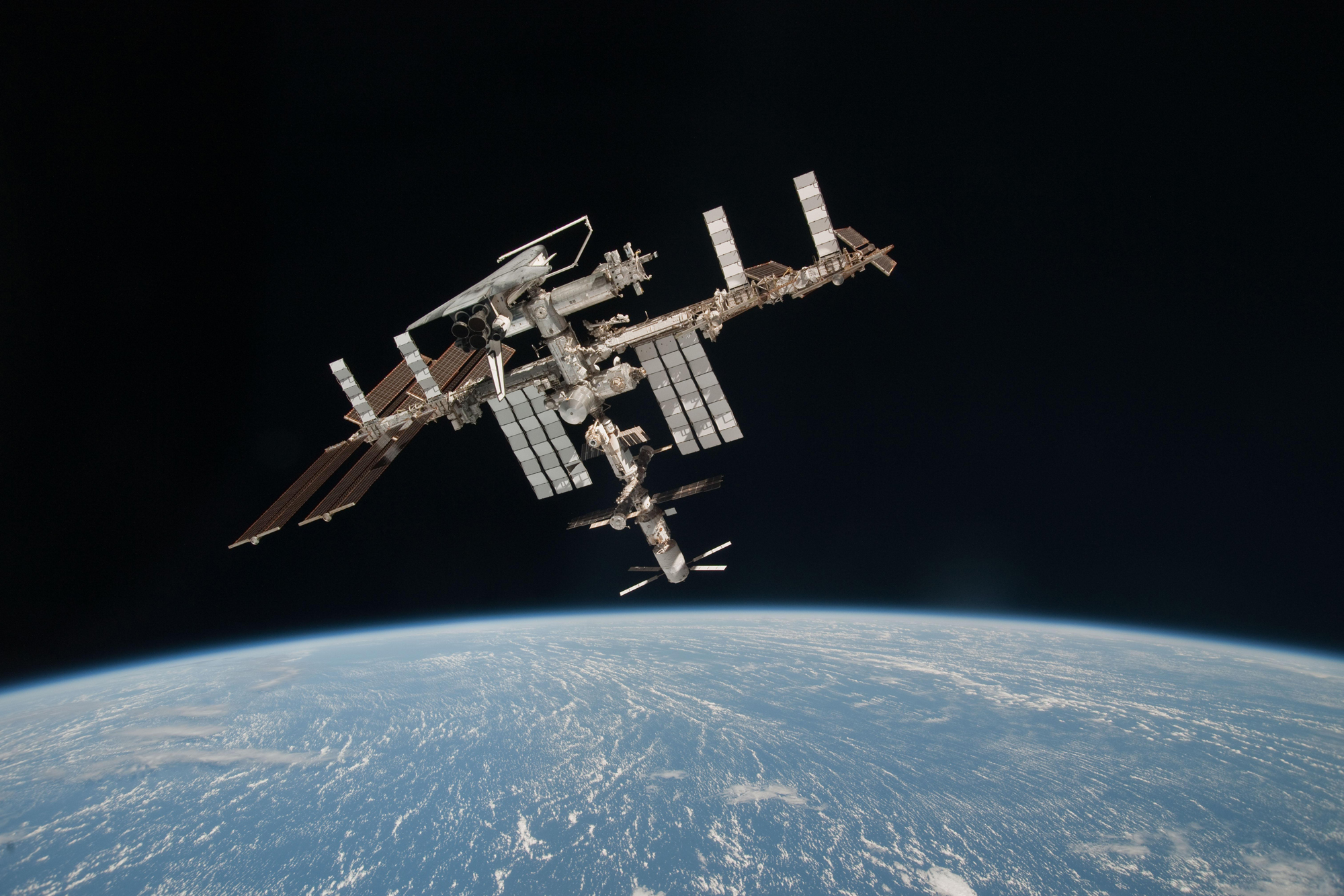 Full Tilt: Shuttle Endeavour and Space Station