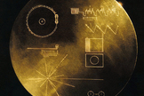 NASA's twin Voyager spacecraft launched in August and September 1977. Aboard each spacecraft is a golden record, a collection of sights, sounds and greetings from Earth. There are 117 images and greetings in 54 languages, with a variety of natural and human-made sounds like storms, volcanoes, rocket launches, airplanes and animals.