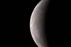 First high-resolution image of Mercury transmitted by the MESSENGER spacecraft (in false color, 11 narrow-band color filters).
