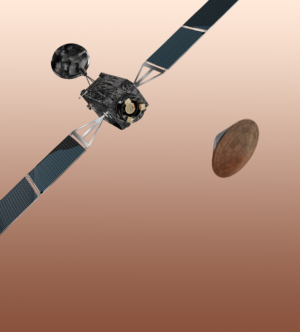 ExoMars 2016: The Trace Gas Orbiter and Entry, Descent and Landing Demonstrator Module